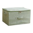 thumbnail image 3 of Cotton and Linen Storage Box, Fabric Storage Bin with Zipper Lid, Folding Sealed Container for Closet Organization, Toy Storage, and Home Decor, Gray, by FAJHHA, 3 of 6