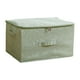 thumbnail image 1 of Fiudx Caja de Almacenamiento de Algodón y Lino, Diseño Plegable con Cremallera, Tela Transpirable y Lavable, Organizador de Ropa de Cama, Solución para Ahorrar Espacio, Organización Del Hogar, Tamaño, 1 of 2