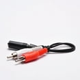thumbnail image 2 of FireFold 2-Pack RCA Male to 3.5mm Stereo Female Adapter Cable, 6-Inch, 2 of 3