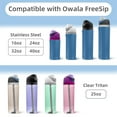 thumbnail image 3 of 2 Pack Replacement Cap for Owala Freesip – One-Button Top Lid Compatible with Owala Water Bottles 16oz 24oz 32oz 40oz, BPA-Free, Leakproof, Dishwasher Safe Accessory, 3 of 7
