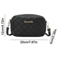 thumbnail image 2 of BLEEUS Women Bag Women Embroidered Crossbody Bag Pu Lattice Shoulder Messenger Bag Shoulder Bag, 2 of 10
