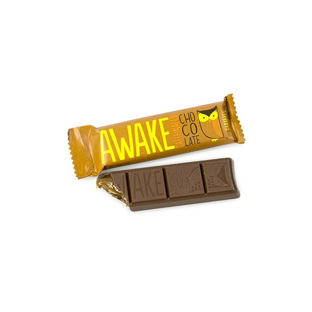 AWAKE Caffeinated Caramel Bars, 12 Count
