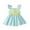 Blue, variant on REDARER Girls Lemon Embroidery Romper, Striped Ruffle Bodysuit Dress for Summer,6-12 Months