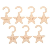 FRCOLOR  7 Pcs Hangers Wooden Baby Wardrobe Dividers Newborn