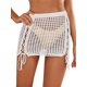 thumbnail image 1 of VISgogo Ladies Summer Short Beach Overskirt, Mujeres Color sólido Malla Perspectiva Cintura alta Tie Up Bust Falda Bikini Cover-Up Falda VISgogo moda, 1 of 5