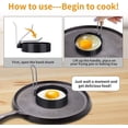 thumbnail image 3 of 2 Pack Egg Rings, Non-Stick Egg Rings, Poached Egg Rings, Egg Frying Rings (10.2cm2.1cm), 3 of 4