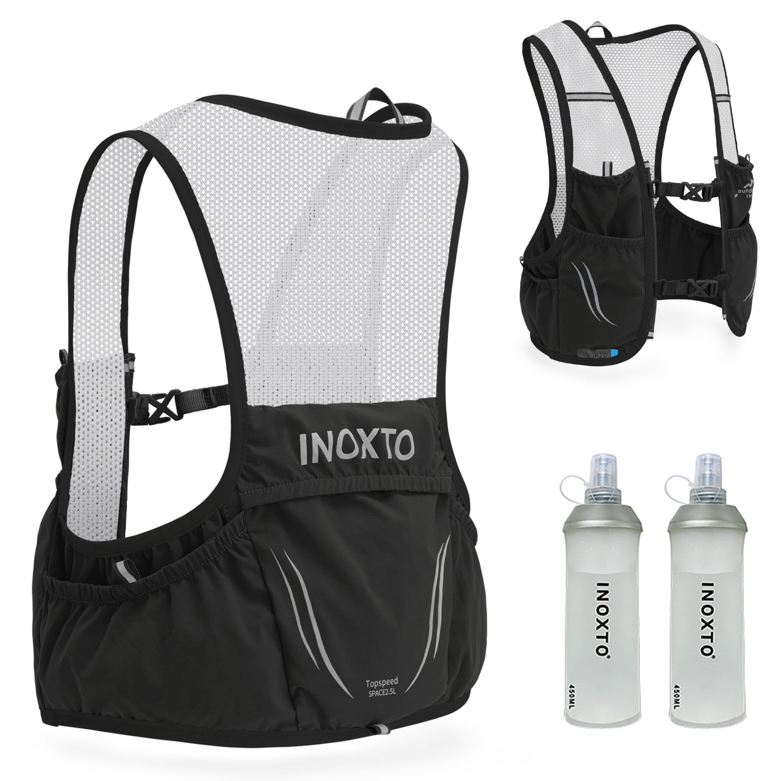 Abody Outdoor Running Backpack with Two Water Bladders Bicycle Backpack