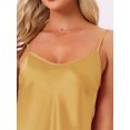 thumbnail image 5 of DARING DIVA Women's Satin Pajamas Sets Cami Sleepwear Silky PJ Set with Shorts XS Glod, 5 of 7