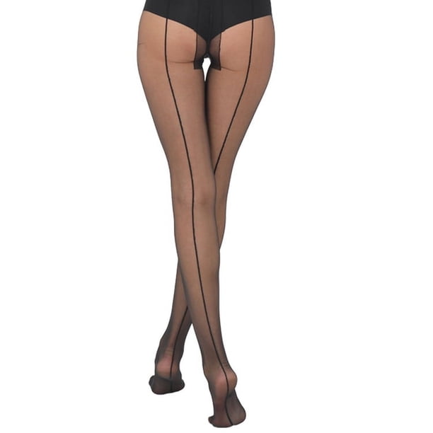 XmhyTop Medias de control ultratransparentes para mujer (paquete de 6 pares): ligeras, cómodas, de ajuste perfecto, medias transparentes, negras