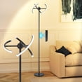 thumbnail image 1 of Rotatable LED Floor Lamps with Remote , 63" Dimmable Floor Lamp with 3 Color Temperature, Modern Globe Light Memory Standing Lamp, Tall Corner Lamp for Living Room, Bedroom, Office, 1 of 9