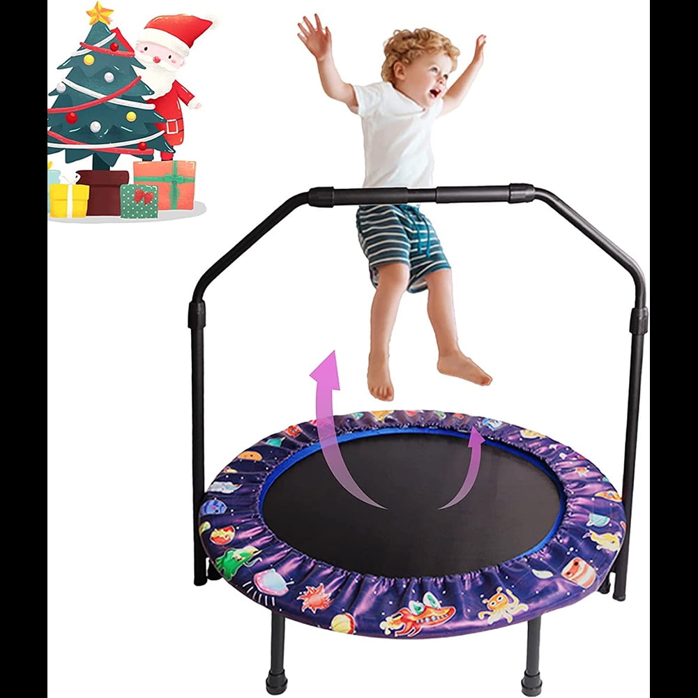 tyv Pearly Sydøst Trampoline For Kids, 36-Inch Toddler Trampoline With Handle, Kids Trampoline  With Safety Padded Cover, Mini Baby Trampoline For Indoor Or Outdoor Jump  Sports - Walmart.com