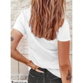 thumbnail image 2 of 1 Piece, 200g St. Patrick's Day Print Crew Neck T-Shirt - Fashionable Graphic Print T-Shirt For Women - Casual Short Sleeve Crew Neck Top - Lightweight & Breathable For All Seasons Wardrobe, Polyeste, 2 of 6
