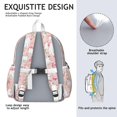 thumbnail image 5 of Great Pyrenees Dog and Flower Backpack for School,Cute School Bag,Schoolbag with Adjustable Shoulder Straps & Padded Back,13.4"x11"x4.7", 5 of 6