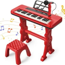 LINXUXIE Keyboard Piano Toys for Kids, 37 Keys Musical Instruments for Baby with Microphone, Toddlers Birthday Gifts for 3 4 5 6 7 8 Year Old