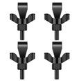 thumbnail image 1 of 4 Pcs Portable Adjustable Door Lock Hotel Door Locks, Door Security Devices, Door Lock Additional Safety Black, 1 of 5