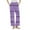 Purple pajama pants, variant on Nfurl Women's Winter Flannel Pajama Pants with Pockets Warm Stripe Elastic Waist Pjs Bottoms Cozy Lounge Long Boxer Pant Ladies Sleep Bottom White XL
