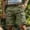 Army Green, variant on Men' Big and Talls Cargo Shorts, Relaxed Fit Stretch Multi-Pockets Elastic Waist Outdoor Work Shorts Orange