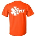 thumbnail image 3 of Fair Game Star of Life EMT T-Shirt Emergency Medical Technician-Orange-XL, 3 of 5