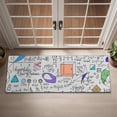 thumbnail image 2 of Math Equations Geometric Shapes White Pattern Door Rugs,Washable Non Slip Door Mats Indoor,Decorative Door Mats,Entry Mat Indoor for Entrance,Bedroom,Kitchen,Bathroom,16"x47", 2 of 6