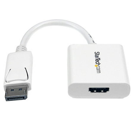 Startech DisplayPort to HDMI Active Video and Audio Adapter Converter, White