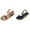 F-Black 1PCS & Brown 1PCS, variant on (2-Pack) Rinsvye Womens Open Toe Low Heel Sandals Summer Ladies Shoes Breathable Casual Comfort Footwear Everyday Style
