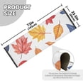 thumbnail image 5 of Yayeee Runner Rug for Bedroom 2'x6' Machine Washable Hallway Non Slip Mat, Blue Leaves, 5 of 8