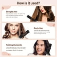 thumbnail image 4 of Estbridge 2-in-1 Dual-purpose Electric Straightening Comb For Straight Hair And Curly Hair  Negative Ion Straightening Styling Brush  Multifunctional  Multiple Temperature Settings  Quick, 4 of 5