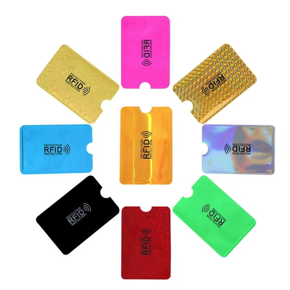 YUEVE RFID Shielding Sleeve For Credit Card, Debit Card Identity Carrying Metal Handicap Placard Sleeve Membership Points Link Hard Baseball Clear Business Holder for Purse Football Holder Acrylic