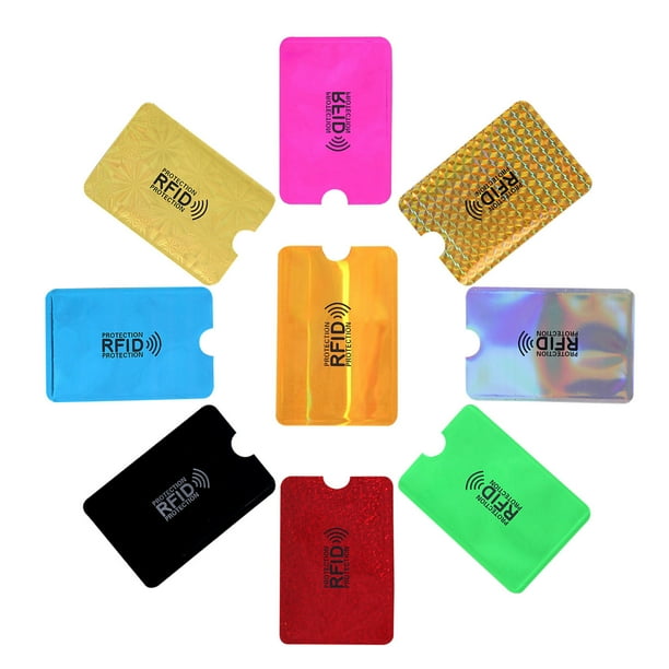 atm card sleeves RFID Blocking Credit / 56 megahertz 2pcs Card Sleeve Protector, Anti-Fraud