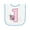 White and Light Blue, variant on Inktastic Pink Ladybug 1st Birthday Baby Terry Cloth Bib