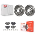 thumbnail image 1 of Transit Auto Rear Disc Brake Rotors and Semi-Metallic Pads Kit for Car BMW 535i xDrive 528i 535d ActiveHybrid 5 K8S-104051, 1 of 11