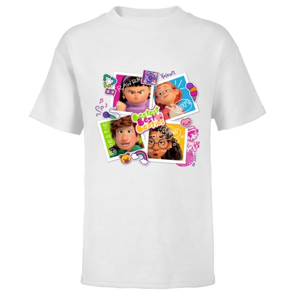 Disney and Pixar’s Turning Red Bestest Best Besties - Short Sleeve T-Shirt for Kids - Customized-White