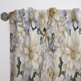 thumbnail image 2 of Designart "Chrysanthemum Mandala Serenity III" Floral Room Darkening Curtain Single Panel, 2 of 6