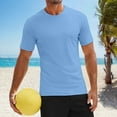 thumbnail image 2 of PMVFHDE Mens T-Shirts UPF 50+ Swim Short Sleeve Tee Quick Dry Rash Guard Athletic Sun Protection Top, 2 of 7