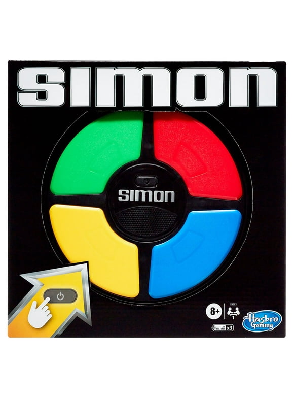 Simon Electronic Memory Board Game for Kids and Family Ages 8 and up, 1 Player