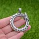 thumbnail image 2 of Pagan Ouroboros Dragon Pendant Goth Necklace Men Gothic Accessories, 2 of 5