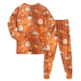 thumbnail image 4 of 7-8 Years Tween Girls Short Sleeve Print Shirts Tops Pants Outfits Pajama Set Girls Pj Sets For Girls, 4 of 9