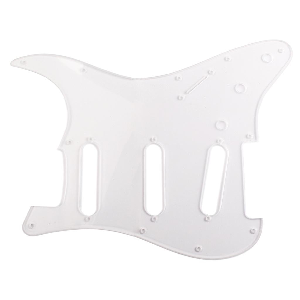 1Ply Guitar Accessory Pickguard Clear Transparent for ST Electric Guitar