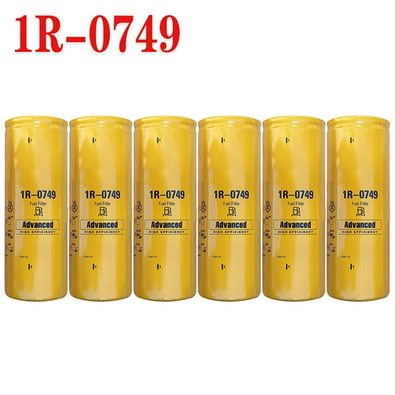 6 Pack NEW FOR CAT 1R-0749 FUEL FILTER For CATERPILLAR 1R0749 OE
