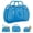 Blue-a, variant on Blue Plastic Lattice Tote Basket, Open-Weave Storage Basket with Double Handles, Decorative Organizer for Snacks, Toys, Toiletries, Gifts and Picnic Use