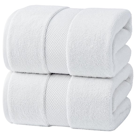 Infinitee Xclusives– Luxury Bath Sheets Towels – 2 Pack 600 GSM (35X70 Inches)– 100% Ring Spun
