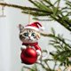 thumbnail image 1 of Ruifaya Adorno de árbol de Navidad con forma de gatito, acrílico, divertido adorno de gato, colgantes para colgar, 1 of 7