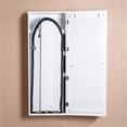 thumbnail image 7 of White Wall Mount Ironing Board Center Cabinet with Mirror and Storage Shelves, 7 of 7