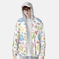 thumbnail image 4 of Daiia Easter Egg3 UPF 50+ Sun Protection Hoodie Jacket Lightweight Long Sleeve Sun Shirt for Women Men with Pocket Hiking Outdoor-X-Large, 4 of 9