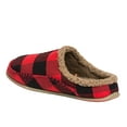 thumbnail image 4 of Deer Stags Unisex Nordic Plaid Slipper - Red/Black - 13 Medium, 4 of 9