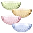 thumbnail image 2 of 4 Pcs Acrylic Serving Bowls Set, 9 in Colorful Striped Acrylic Salad Mixing Bowls, 62 oz Acrylic Bowls for Fruit Salad Snacks Popcorn Candy Vegetables, 2 of 6