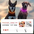 thumbnail image 5 of Miaocao 2 Packs Light Up Dog Collar, LED Dog Collar, USB Rechargeable Dog Lights for Night Walking, Adjustable Glow in The Dark Collars for Small Medium Large Dogs, Waterproof Safety Pets Lights, 5 of 6