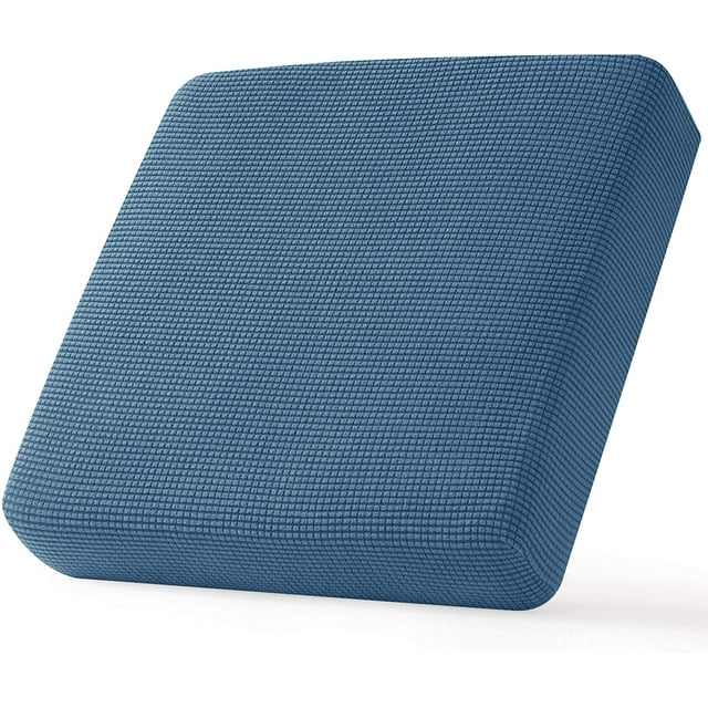 CHUN YI 1 Piece Cushion Cover Spandex Stretch Textured Grid Box Cushion Seat Slipcover