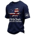thumbnail image 4 of CCRFTGI 250th Anniversary Usa Shirt for Kids Boys Girls Size 10-12 Patriotic Casual 4th Of July We the people American Flag Stars Striped Outfits Freedom Summer Festival T-Shirts Navy 9-10 Years, 4 of 4