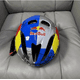 thumbnail image 2 of Red Bull Red Bull Bicycle Helmet with Visor, Blue, Silver, Yellow, 2 of 5